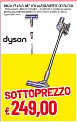 Dyson - V8 Absolute New Aspirapolvere Senza Filo 