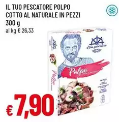 Il Tuo Pescatore - Polpo Cotto Al Naturale In Pezzi