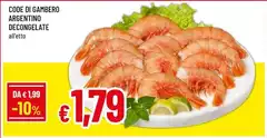 Code Di Gambero Argentino Decongelate