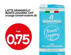 Latte Granarolo Bontà Leggera UHT A Lunga Conservazione
