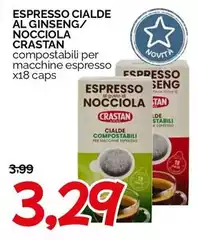 Espresso -  Cialde Al Ginseng/Nocciola Crastan