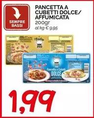 Pancetta A Cubetti Dolce/ Affumicata