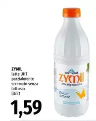 Zymil - Latte UHT Parzialmente Scremato Senza Lattosio