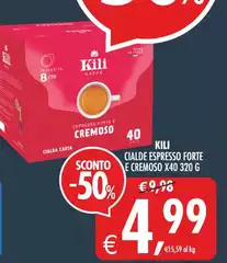 Kili - Cialde Espresso Forte E Cremoso