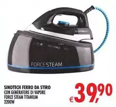 Syntech - Ferro Da Stiro Con Generatore Di Vapore Force Steam Titanium