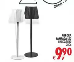 Aurora - Europa Lampada Led Bianco/nero