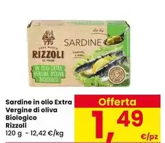 Rizzoli - Sardine In Olio Extra Vergine Di Oliva Biologico
