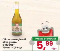 S budget - Olio Extravergine Di Oliva Grezzo S budget - Olio Extravergine Di Oliva Grezzo