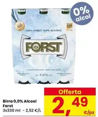 Forst - Birra 0,0% Alcool Forst - Birra 0,0% Alcool