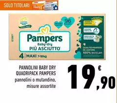 Pampers - Pannolini Baby Dry Quadripack