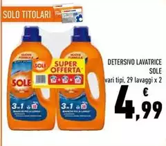 Sole - Detersivo Lavatrice