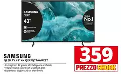 Samsung - Qled Tv 43" 4K QE43Q7FAAUXZT 