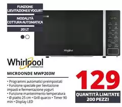 Whirlpool - Microonde MWP203W