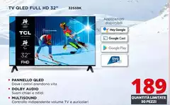 TCL - Tv Qled Full Hd 32" 32S59K