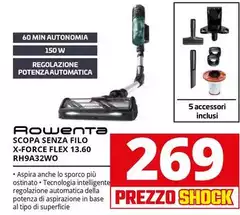 Rowenta - Scopa Senza Filo X-Force Flex 13.60 RH9A32WO