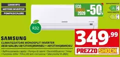Samsung - Climatizzatore Monosplit Inverter AR30 Malibu AR12TXHQBWKNEU+AR12TXHQBWKXEU