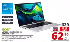 Acer - Notebook Aspire Go 15 AG15-71P-56N9 
