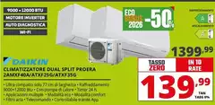 Daikin - Climatizzatore Dual Split Proera 2AMXF40A/ATXF25G/ATXF35G