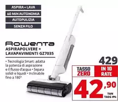 Rowenta - Aspirapolvere + Lavapavimenti GZ7035