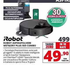 iRobot - Robot Aspirapolvere Wet&Dry Plus 505 Combo