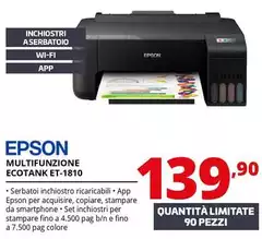 Epson - Multifunzione  EcoTank ET-1810