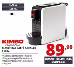 Kimbo - Macchina Caffè A Cialde SV822