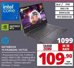 HP - Notebook 15-FA2002NL Victus
