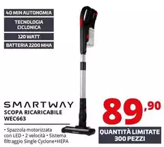 Smartway - Scopa Ricaricabile WEC663