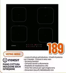 Indesit - Piano Cottura Induzione 60cm ISFI8Q60NE