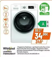 Whirlpool - Lavatrice Ff Br9629bsvit