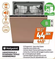 Hotpoint - Lavastoviglie A Scommparsa Totale H6IB16BM610