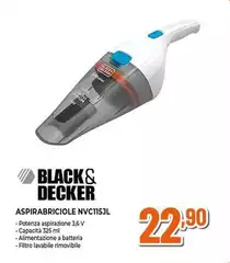 Black & Decker - Aspirabriciole Nvc115jl
