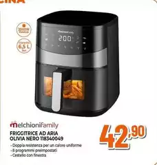 Melchioni - Friggitrice Ad Aria Olivia Nero 118340049