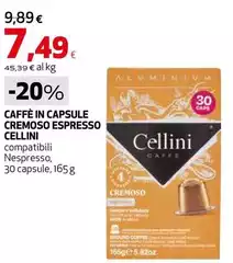 Cellini - Caffè In Capsule Cremoso Espresso