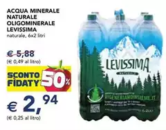 Levissima - Acqua Minerale Naturale Oligominerale