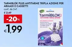 Plus Antitarme Tripla Azione Per Armadi E Cassetti