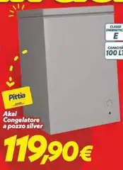Akai - Congelatore A Pozzo Silver