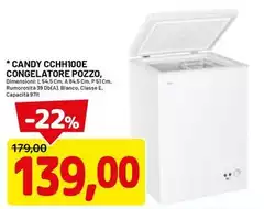 Candy - CCHH100E Congelatore Pozzo