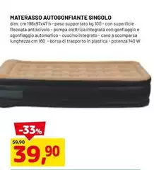 Materasso Autogonfiante Singolo