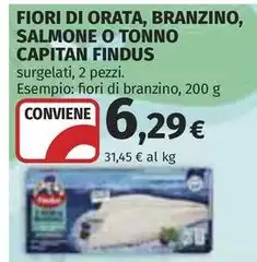 Findus - Fiori Di Orata, Branzino, Salmone O Tonno