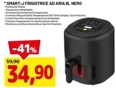 Smart-J - Friggitrice Ad Aria 6l Nero