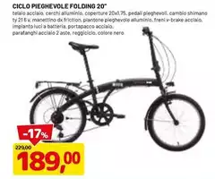 Shimano - Ciclo Pieghevole Folding 20"
