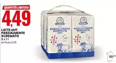 Latte UHT Parzialmente Scremato