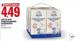 Latte UHT Parzialmente Scremato