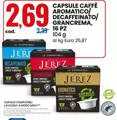 Capsule -  Caffè Aromatico/Decaffeinato/Grancrema, 16 Pz