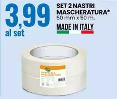 Set 2 Nastri Mascheratura