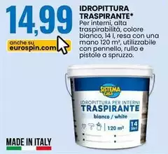 Sistema Casa - Idropittura Trasparente
