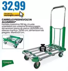 Carrello Pieghevole In Alluminio