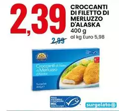 Croccanti Di Filetto Di Merluzzo D'alaska
