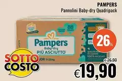 Pampers - Pannolini Baby - Dry Quadripack